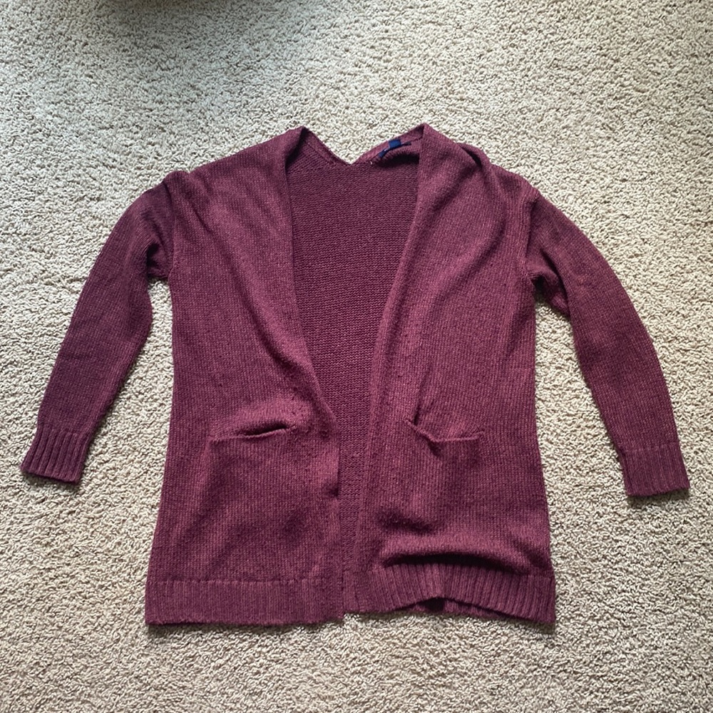 American Eagle burgundy cardigan (size XS/S)